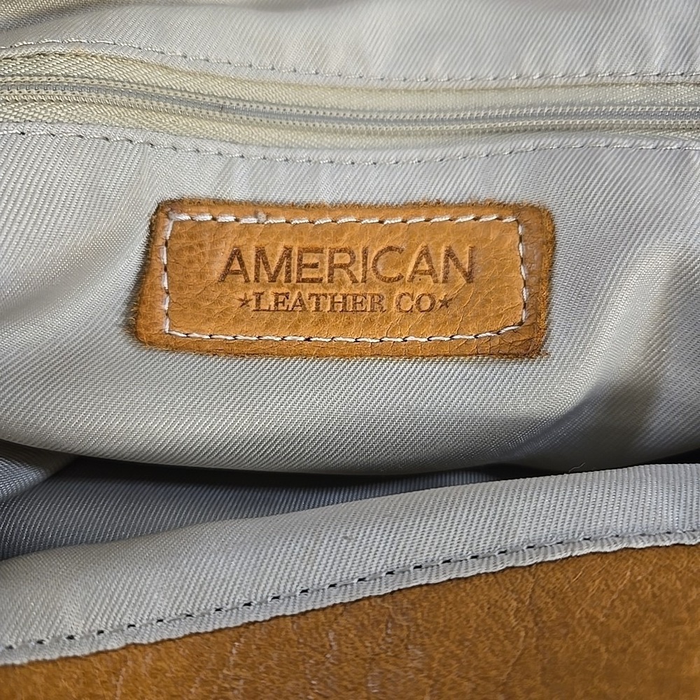 American Leather Co. Brookfield Hobo Shoulder Handbag Leather Shopper - Picture 4 of 16